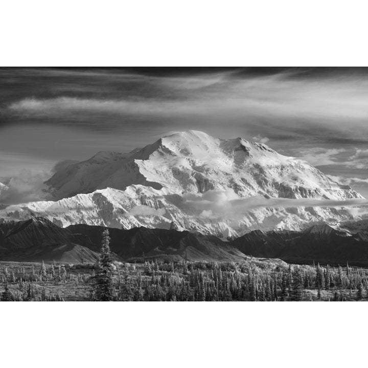 Infrared Image Of Mt. Mckinleys North Face Denali National Park Poster Print Image 1