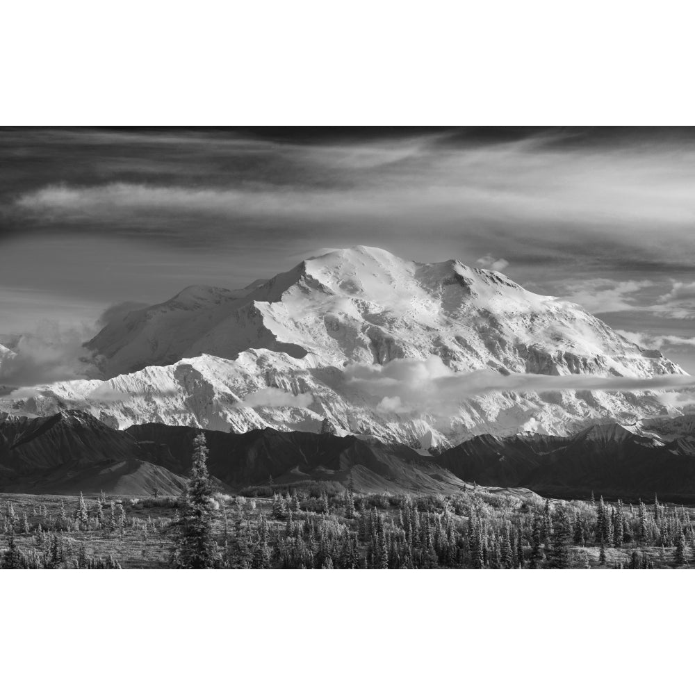 Infrared Image Of Mt. Mckinleys North Face Denali National Park Poster Print Image 2