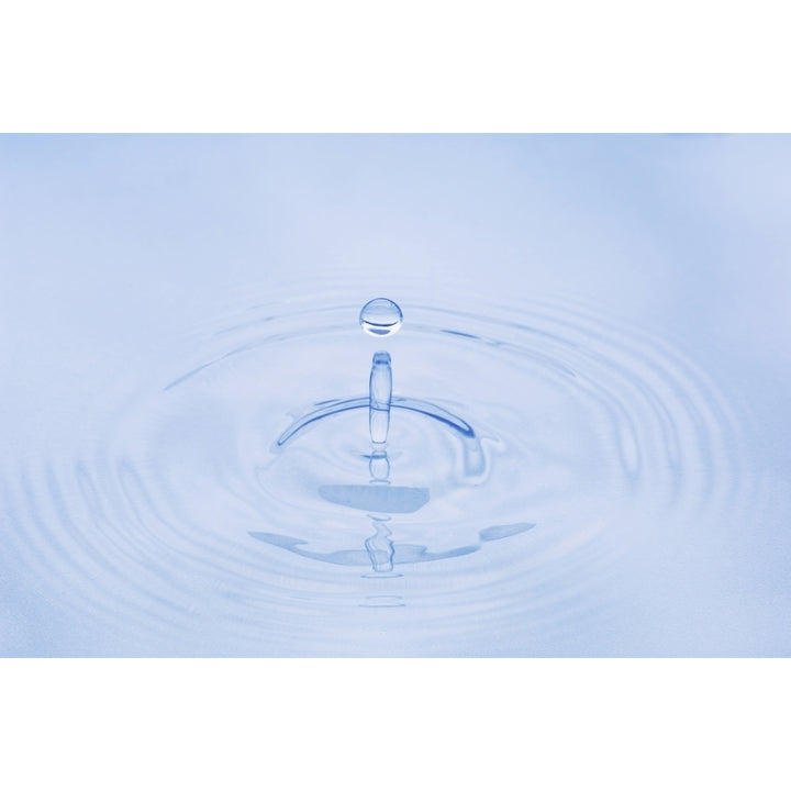 Close Up Of Water Droplet Hitting The Surface Of Water Alaska Poster Print Image 1