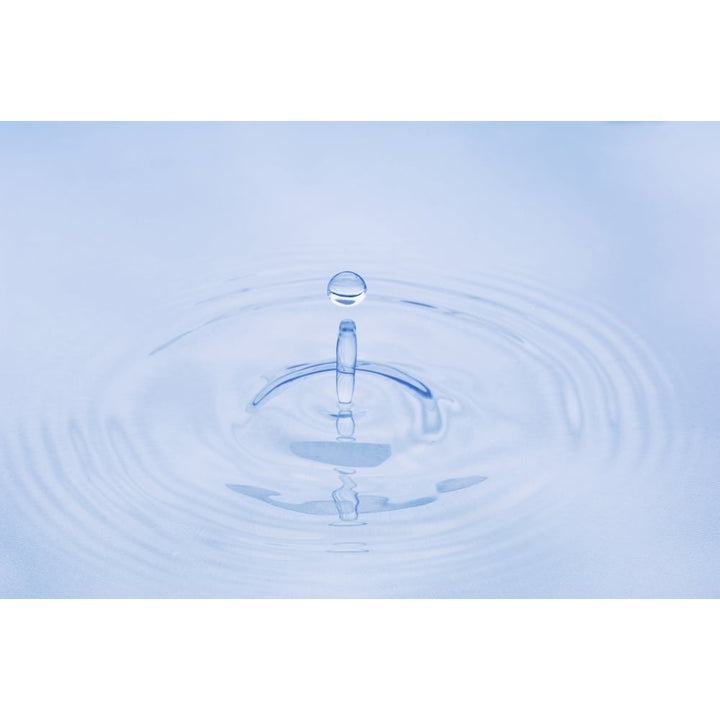 Close Up Of Water Droplet Hitting The Surface Of Water Alaska Poster Print Image 1