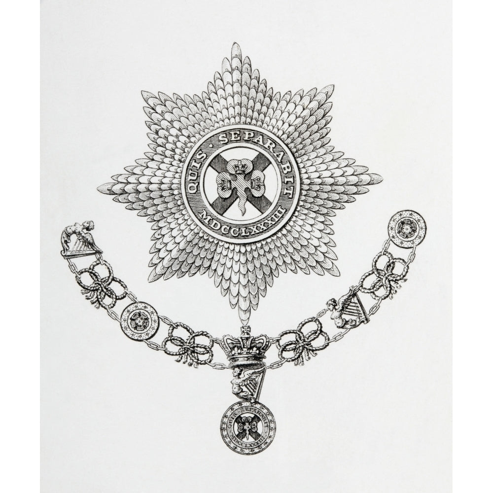 Star Collar And Badge Of The Order Of St. Patrick. From The Cyclopaedia Or Image 2