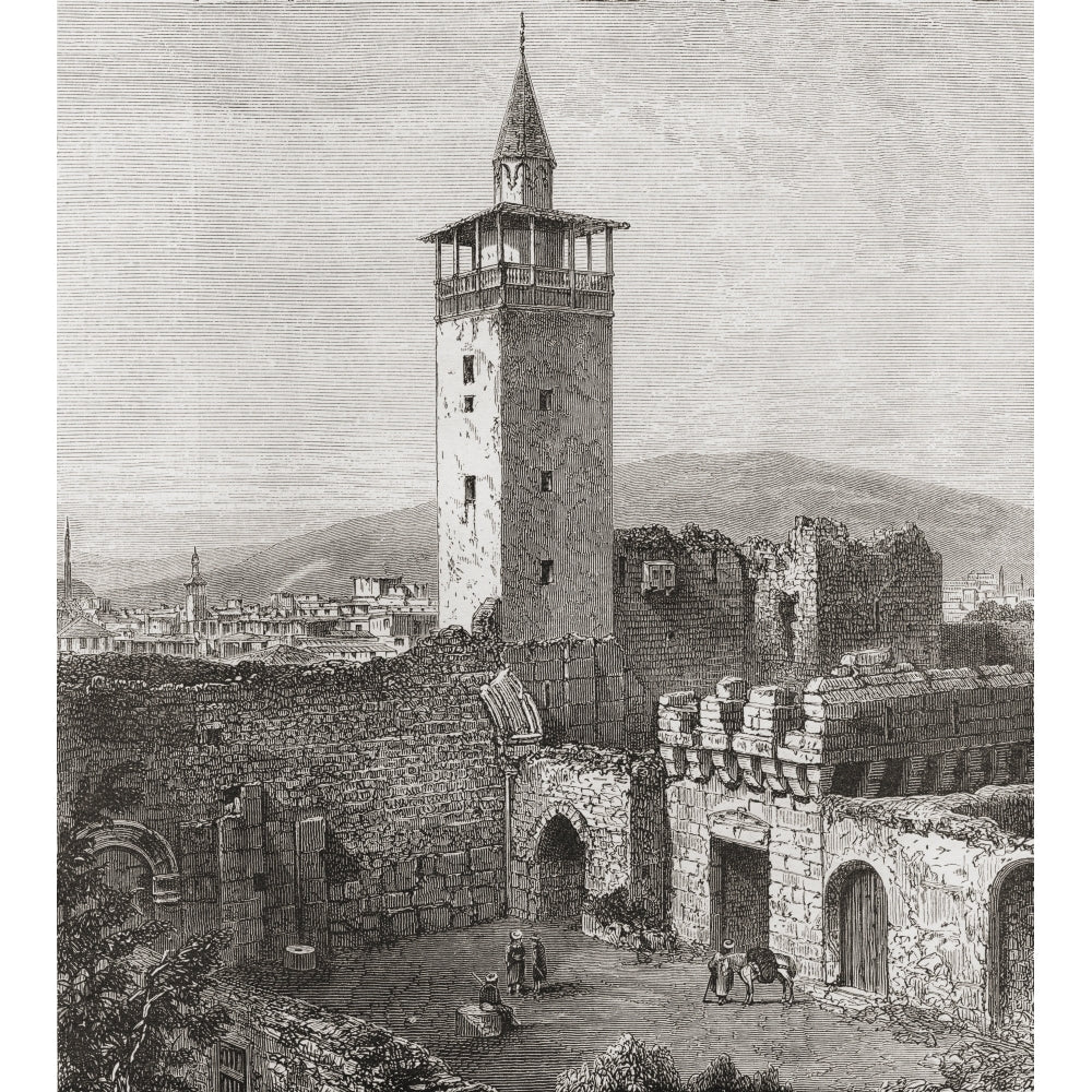 Bab Sharqi The Eastern Gate Damascus Syria In The 19Th Century From Pictures From Bible Lands Published C1890 Image 1