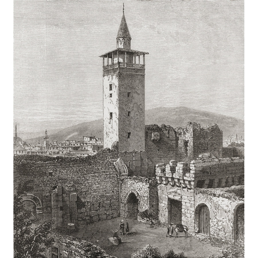 Bab Sharqi The Eastern Gate Damascus Syria In The 19Th Century From Pictures From Bible Lands Published C1890 Image 1