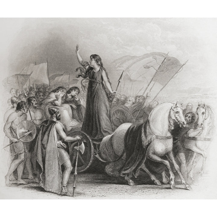 Boadicea Haranguing The Britons. Boudica - D. Ad 60 Or 61. Queen Of The British Image 1