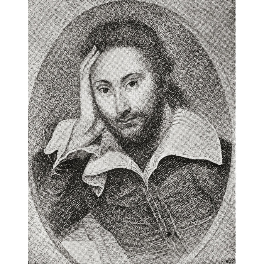 William Shakespeare 1564 - 1616. English Poet And Playwright. After The Portait By Zucchero. From The Strand Magazine Image 1