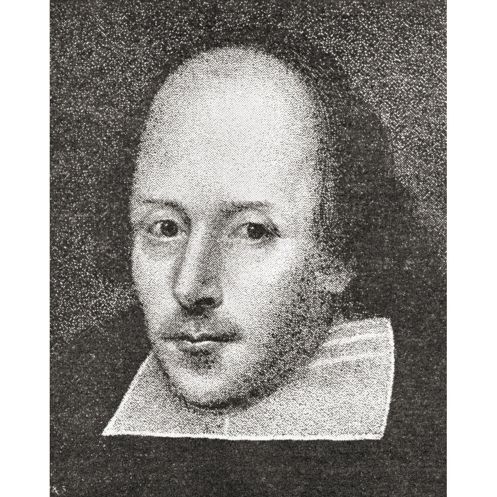 William Shakespeare 1564 - 1616. English Poet And Playwright. This Portrait Is Image 2