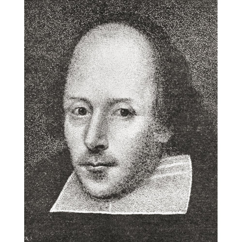 William Shakespeare 1564 - 1616. English Poet And Playwright. This Portrait Is Image 1