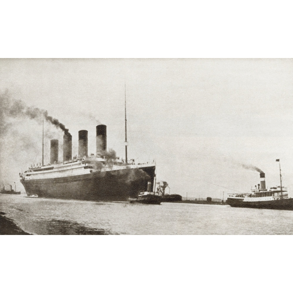 The Rms Titanic Of The White Star Line. From The Story Of 25 Eventful Years In Pictures Published 1935. Print Image 2