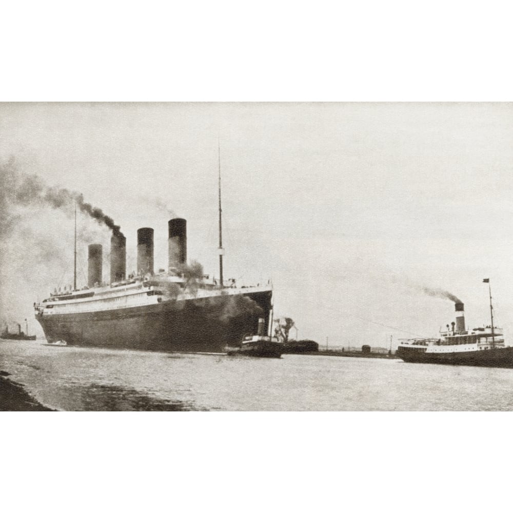 The Rms Titanic Of The White Star Line. From The Story Of 25 Eventful Years In Pictures Published 1935. Print Image 1