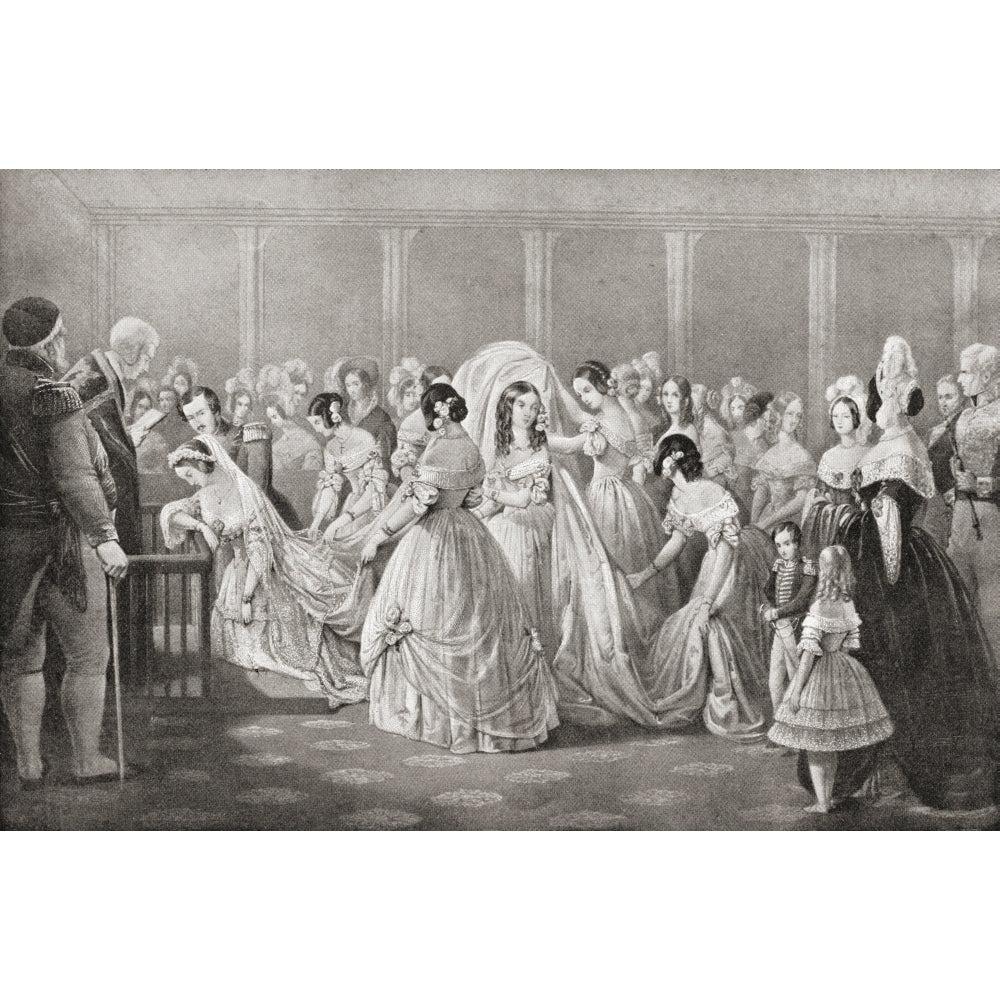 The Wedding Of Queen Victoria And Prince Albert In 1840. From The Strand Magazine Published 1897. Poster Print Image 2