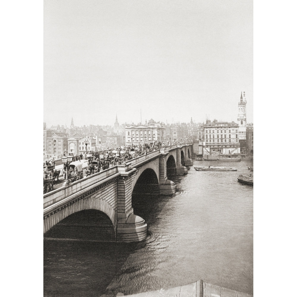 London Bridge London England In The Late 19Th Century. From London Historic And Social Published 1902. Image 2