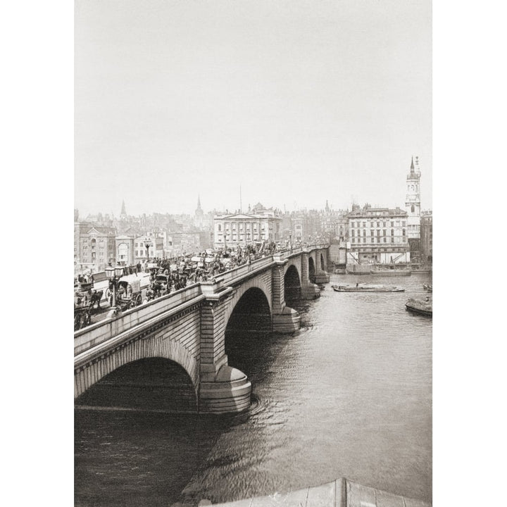 London Bridge London England In The Late 19Th Century. From London Historic And Social Published 1902. Image 1