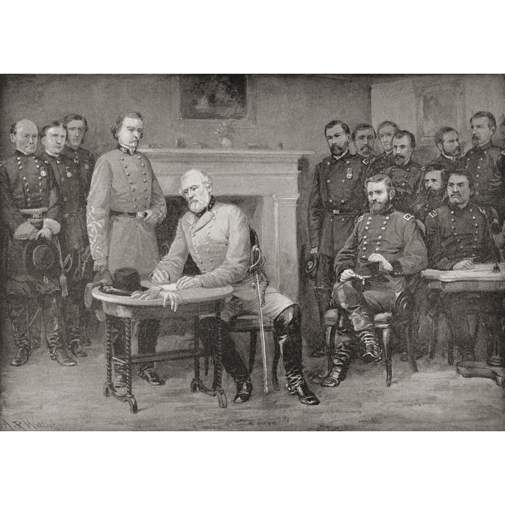 The Surrender Of General Lee To General Grant At Appomattox Courthouse Image 2