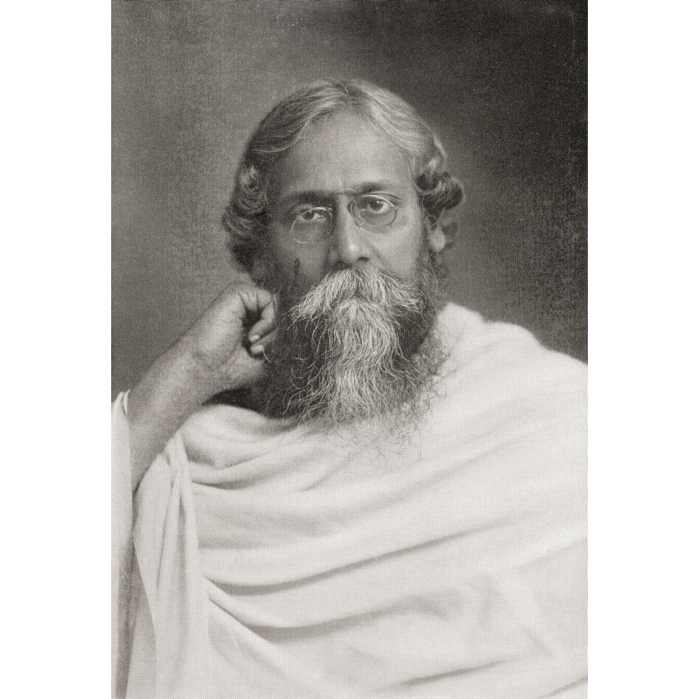 Rabindranath Tagore 1861 ? Poster Print Image 2