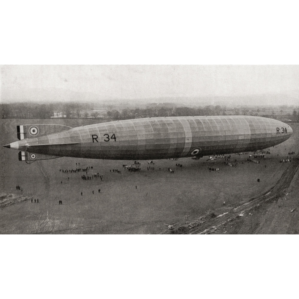 The R34 Rigid Airship The First Aircraft To Make An East-To-West Crossing Of The Atlantic Ocean On 6 July 1919 From Th 2 Image 1