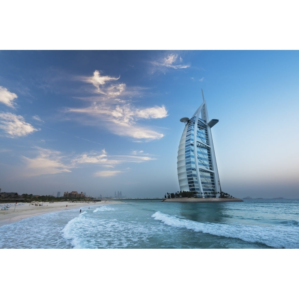 Burj Al Arab At Dusk; Dubai United Arab Emirates Poster Print Image 2