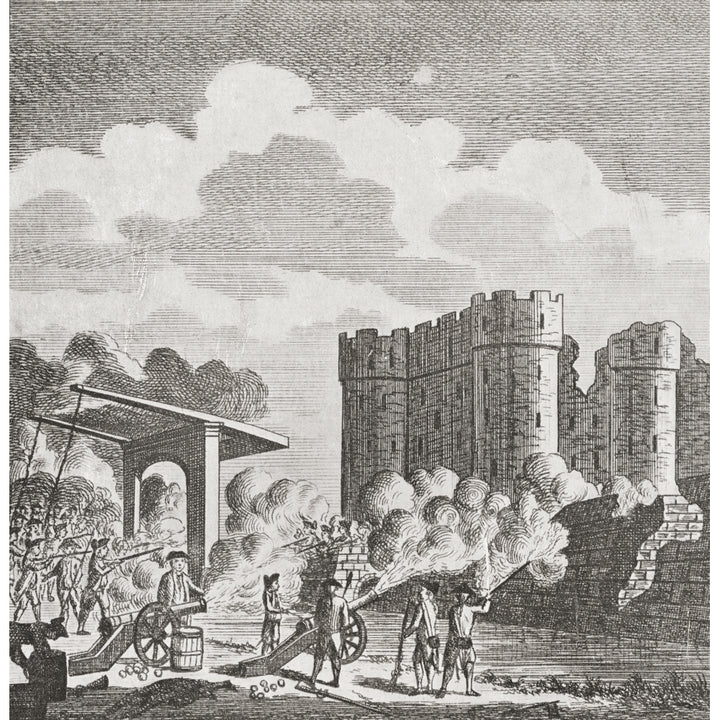 The Storming Of The Bastille Paris France 14Th July 1789. From A Contemporary Print. Poster Print Image 1