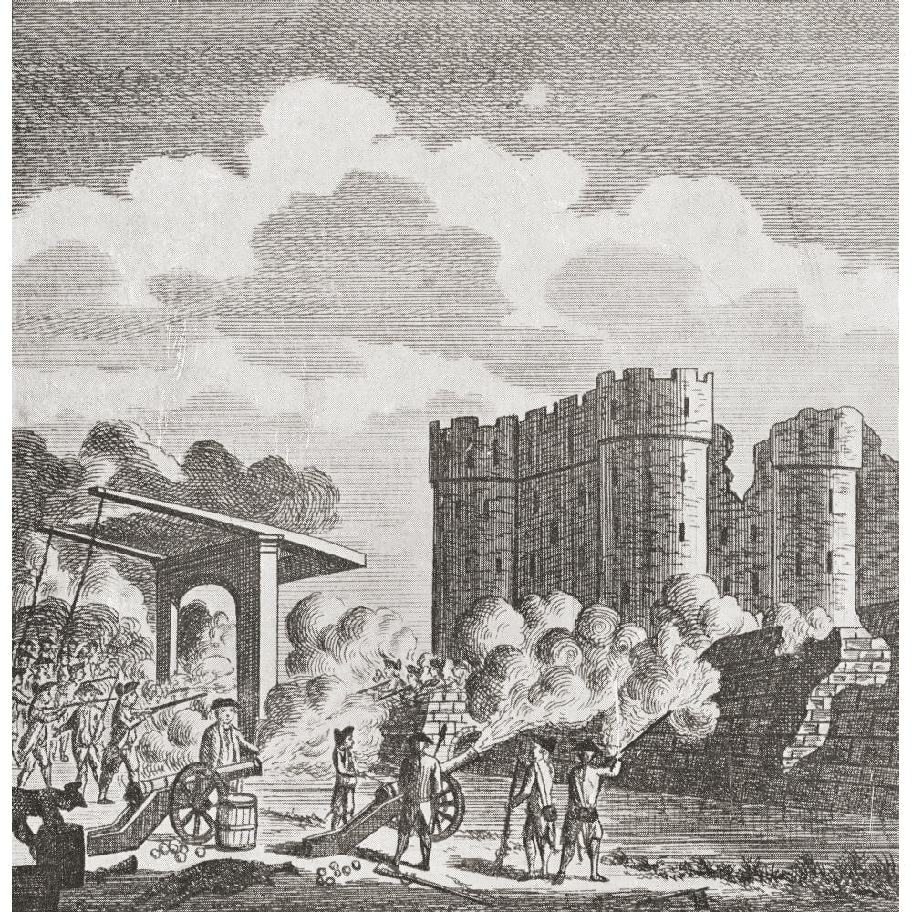 The Storming Of The Bastille Paris France 14Th July 1789. From A Contemporary Print. Poster Print Image 2