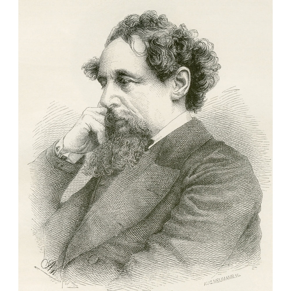 Charles John Huffam Dickens 1812 ? Poster Print Image 1