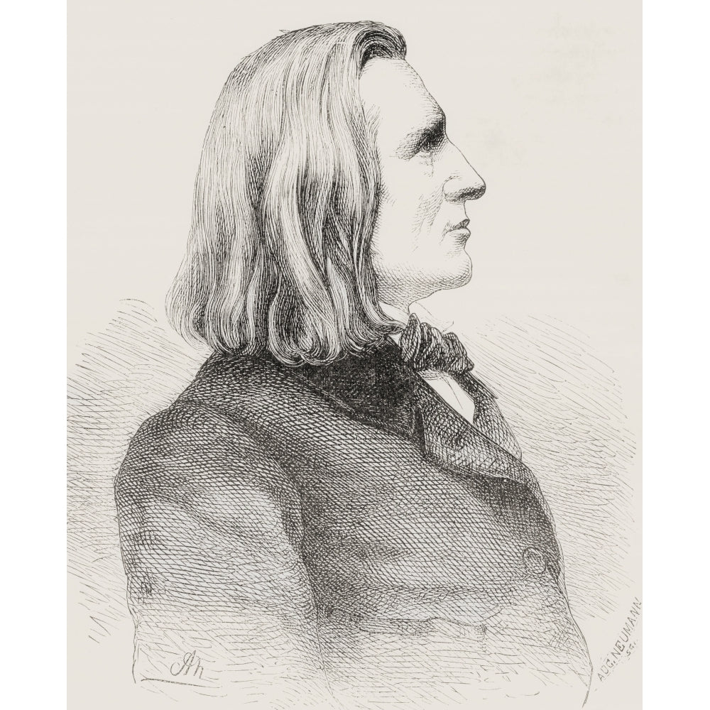 Franz Liszt Aka Franz Ritter Von Liszt 1811 ? Poster Print Image 2