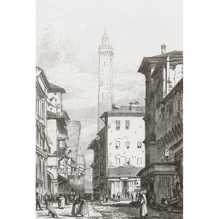 Bologna Northern Italy In The Early 19Th Century. From Histoire Des Peintres Cole Anglaise Published 1867 Image 1