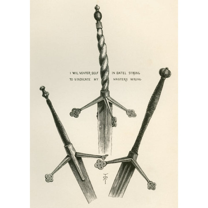 Claymores Or Scottish Late Medieval Two-Handed Longswords In Warwick Castle Image 1