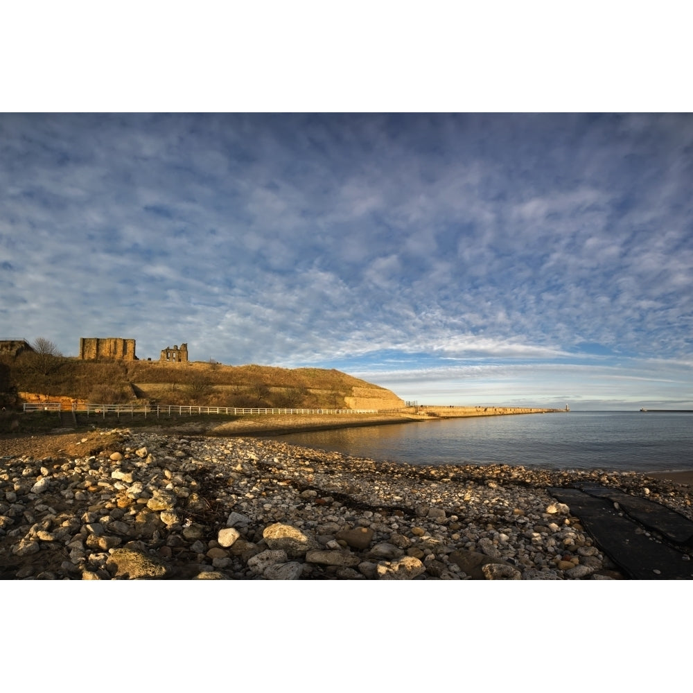 Along the shoreline of the River Tyne; Tynemouth Tyne and Wear England Poster Print Image 1