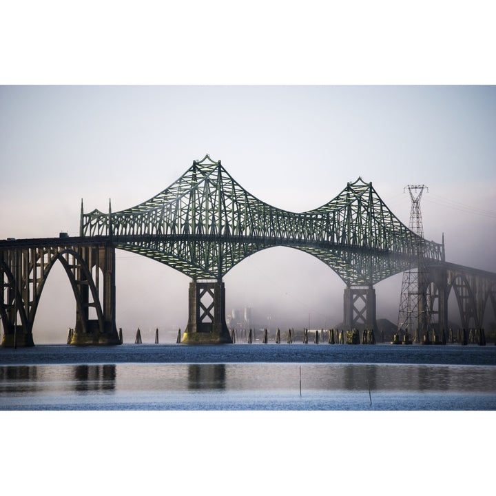 McCullough Bridge spans Coos Bay; North Bend Oregon United States of America Poster Print by Robert L. Potts / Design Image 1