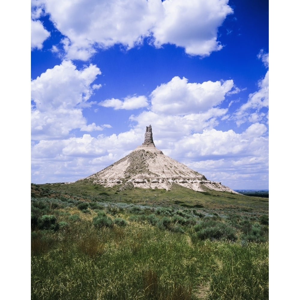 Chimney rock a Nebraska landmark; Scottsbluff Nebraska United States of America Poster Print by Robert L. Potts / Des Image 1