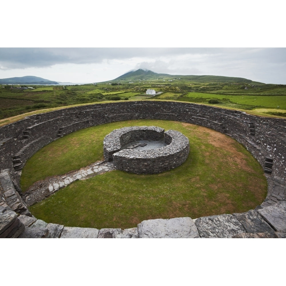 Stone fort Cahergall Iveragh Peninsula Ring of Kerry; County Kerry Ireland Poster Print Image 2