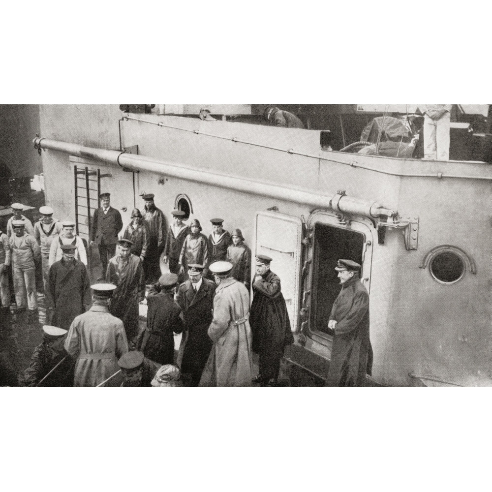 Lord Kitchener boarding HMS Hampshire June 5 1916. Kitchener his staff and Image 2