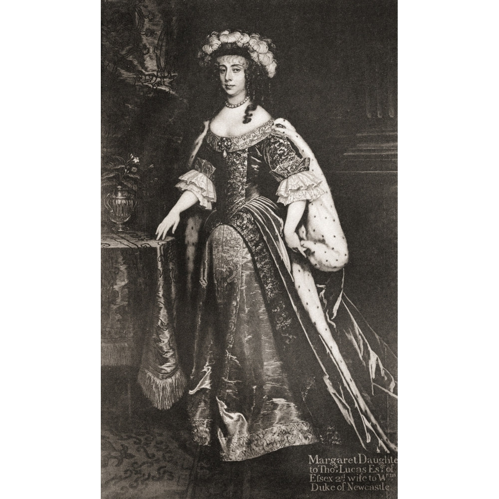 Margaret Cavendish nee Lucas Duchess of Newcastle-upon-Tyne 1623 Poster Print Image 1