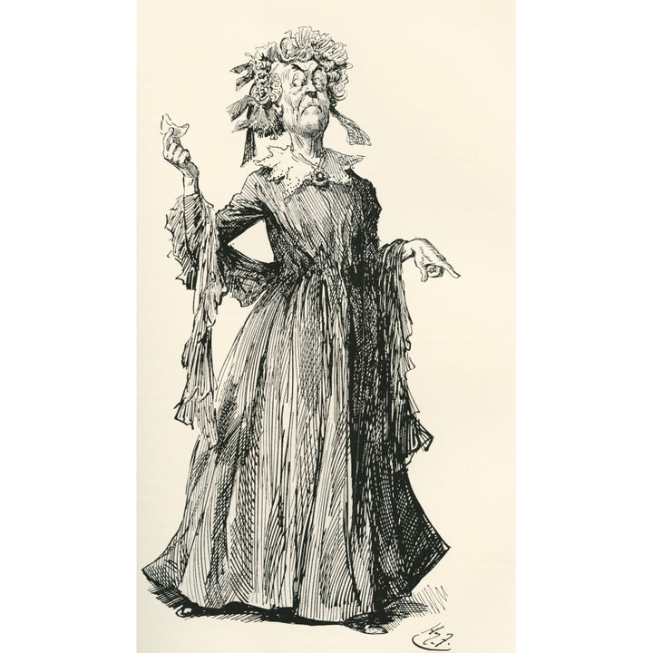 Mr. F.s Aunt. Illustration by Harry Furniss for the Charles Dickens novel Image 1