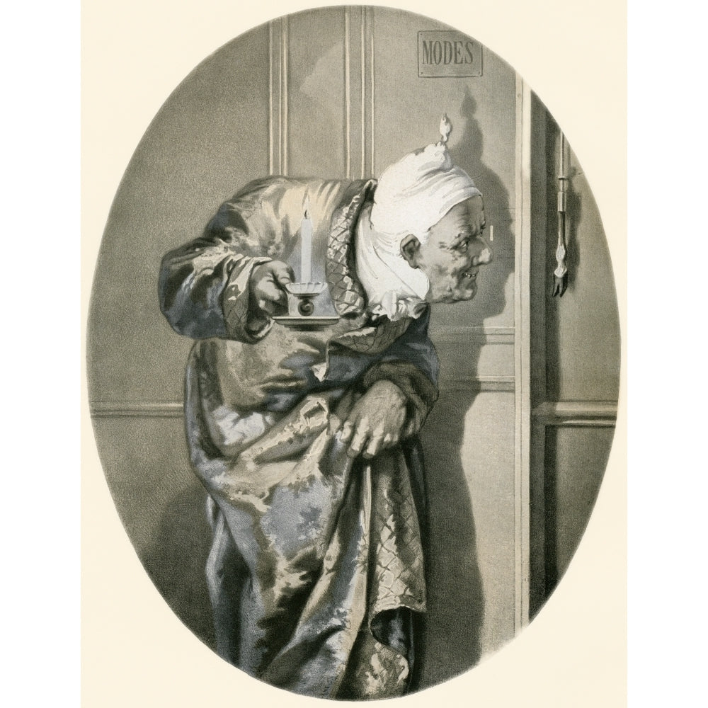 Old man spying through keyhole From Illustrierte Sittengeschichte vom Mittelalter bis zur Gegenwart by Eduard Fuchs pu 1 Image 2