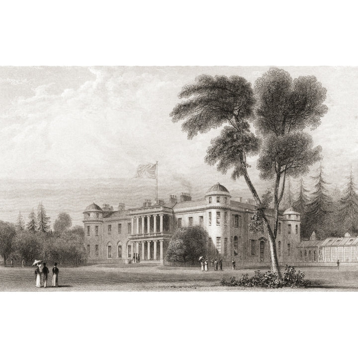 19th century view of Goodwood House West Sussex southern England. From Image 2