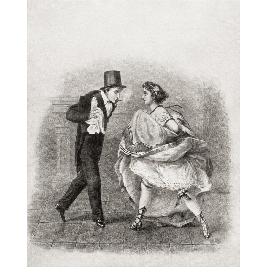 Cancan dancer 1865. From Illustrierte Sittengeschichte vom Mittelalter bis zur Image 1