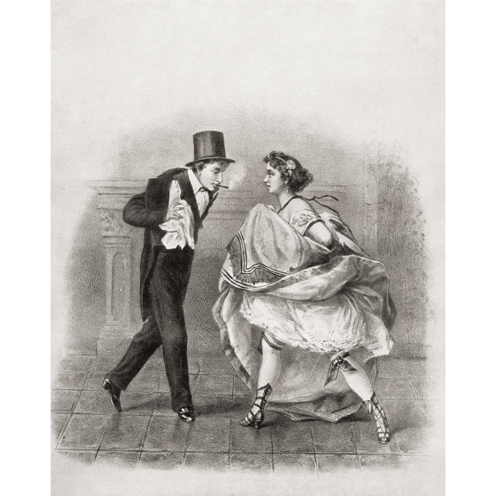 Cancan dancer 1865. From Illustrierte Sittengeschichte vom Mittelalter bis zur Image 2