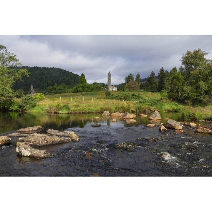 Glendalough monastery; County Wicklow Ireland Poster Print Image 2