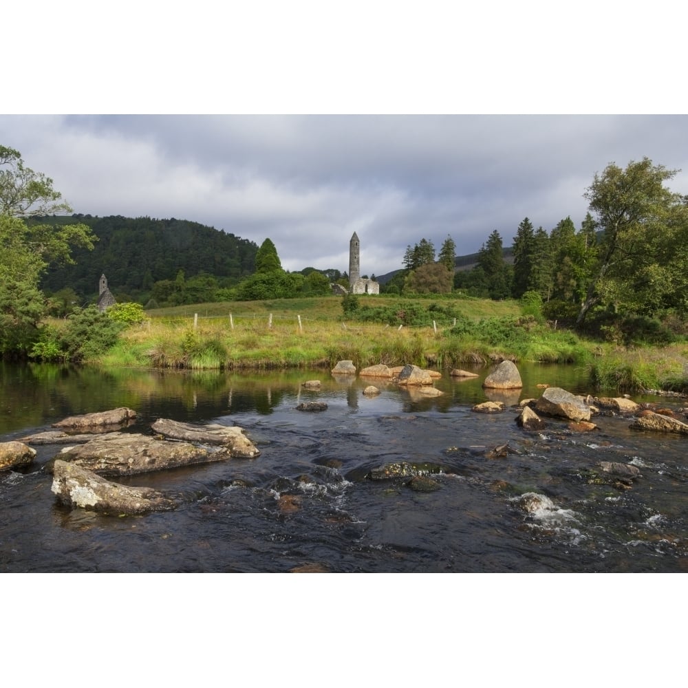 Glendalough monastery; County Wicklow Ireland Poster Print Image 1