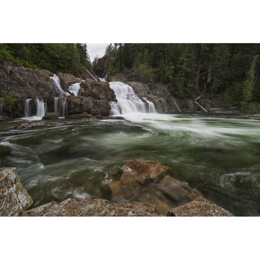 Lower Myra Falls Strathcona Provincial Park; British Columbia Canada Poster Print Image 1