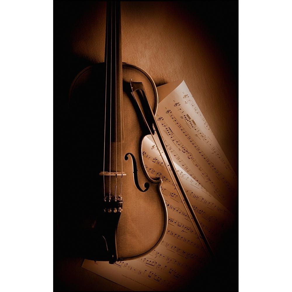 Violin And Sheet Music Poster Print Image 1