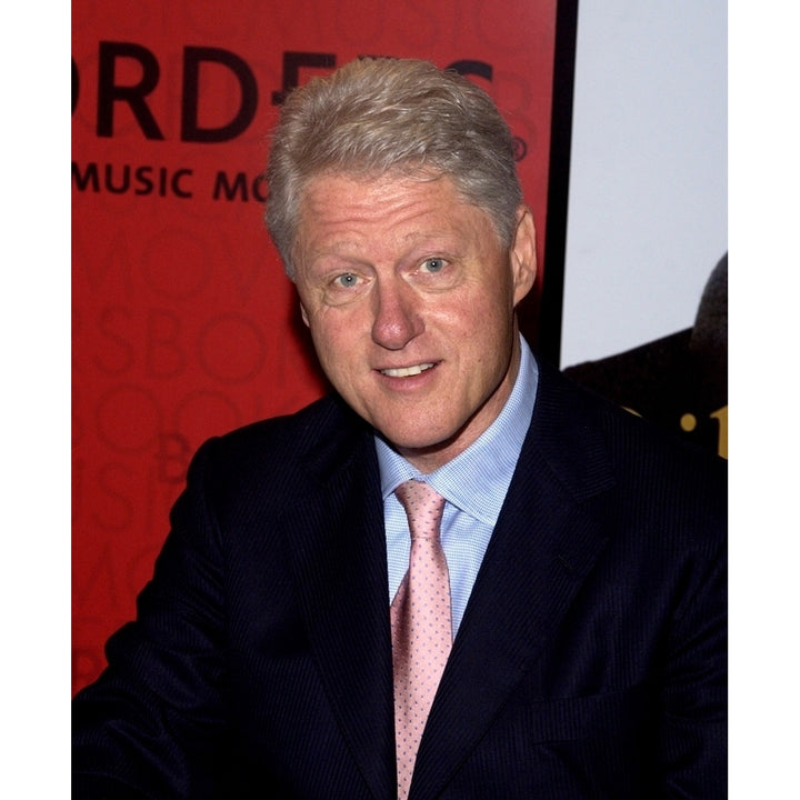 President Bill Clinton Signs Copies Of My Life At The Borders Bookstore On Wall Street On June 23 2004 In York. Image 1