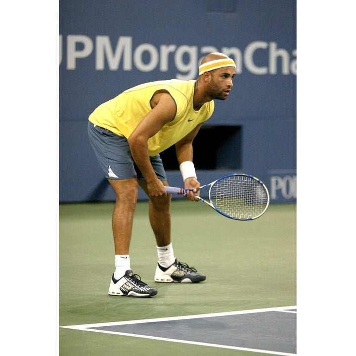 James Blake Inside For U.S. Open Tennis Tournament Arthur Ashe Stadium Flushing Ny September 01 2005. Photo By Rob Image 2