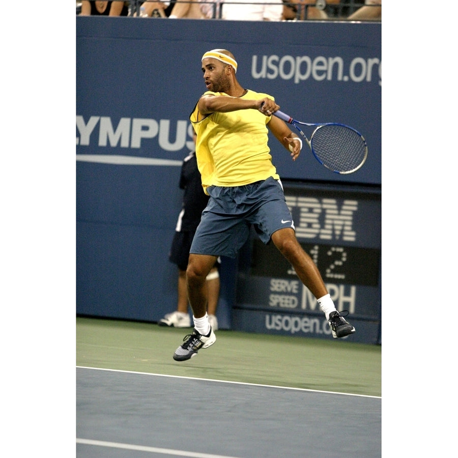 James Blake Inside For U.S. Open Tennis Tournament Arthur Ashe Stadium Flushing Ny September 01 2005. Photo By Rob Image 1