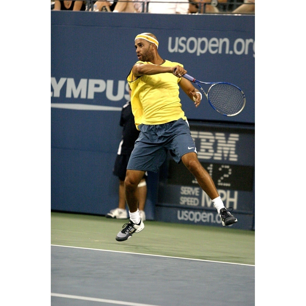 James Blake Inside For U.S. Open Tennis Tournament Arthur Ashe Stadium Flushing Ny September 01 2005. Photo By Rob Image 2