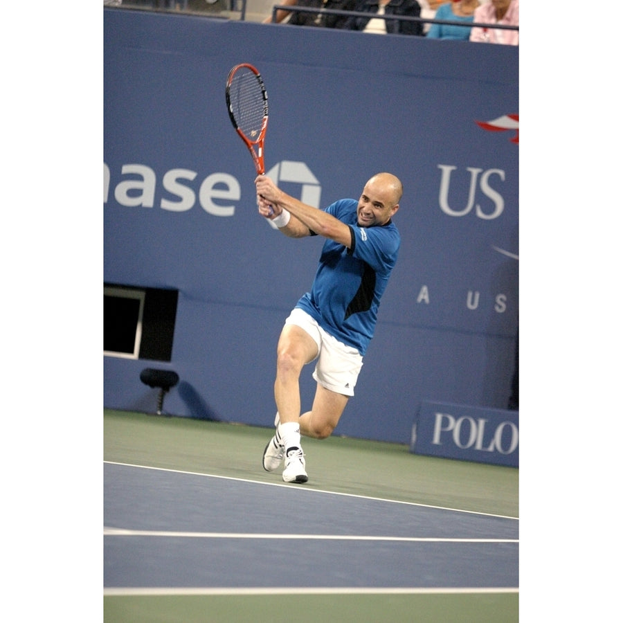 Andre Agassi Inside For U.S. Open Tennis Tournament Arthur Ashe Stadium Flushing Ny September 07 2005. Photo By Rob Image 1