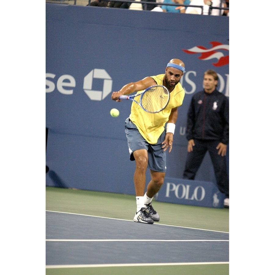 James Blake Inside For U.S. Open Tennis Tournament Arthur Ashe Stadium Flushing Ny September 07 2005. Photo By Rob Image 1