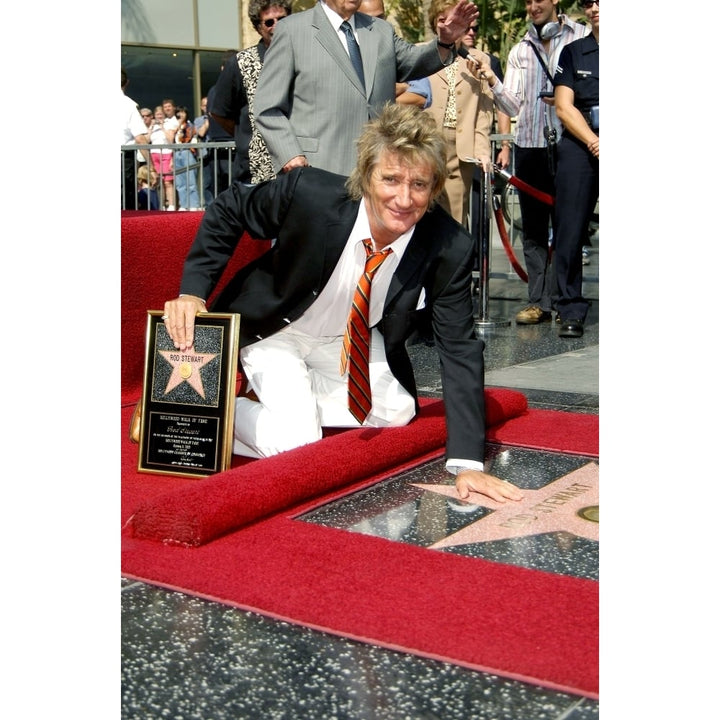 Rod Stewart At The Induction Ceremony For Star On The Hollywood Walk Of Fame For Rod Stewart Hollywood Boulevard Los Image 1