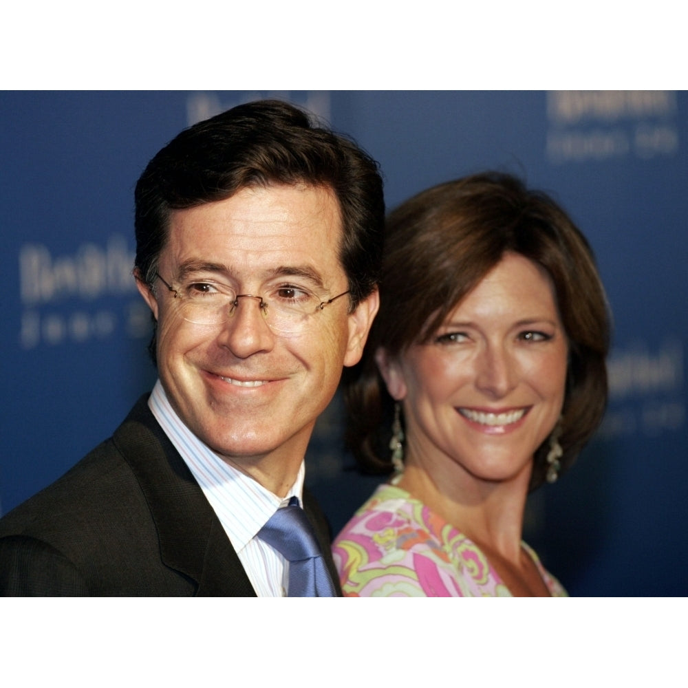 Stephen Colbert Wife At Arrivals For Bewitched World Premiere The Ziegfeld Theatre York Ny June 13 2005. Photo Image 1