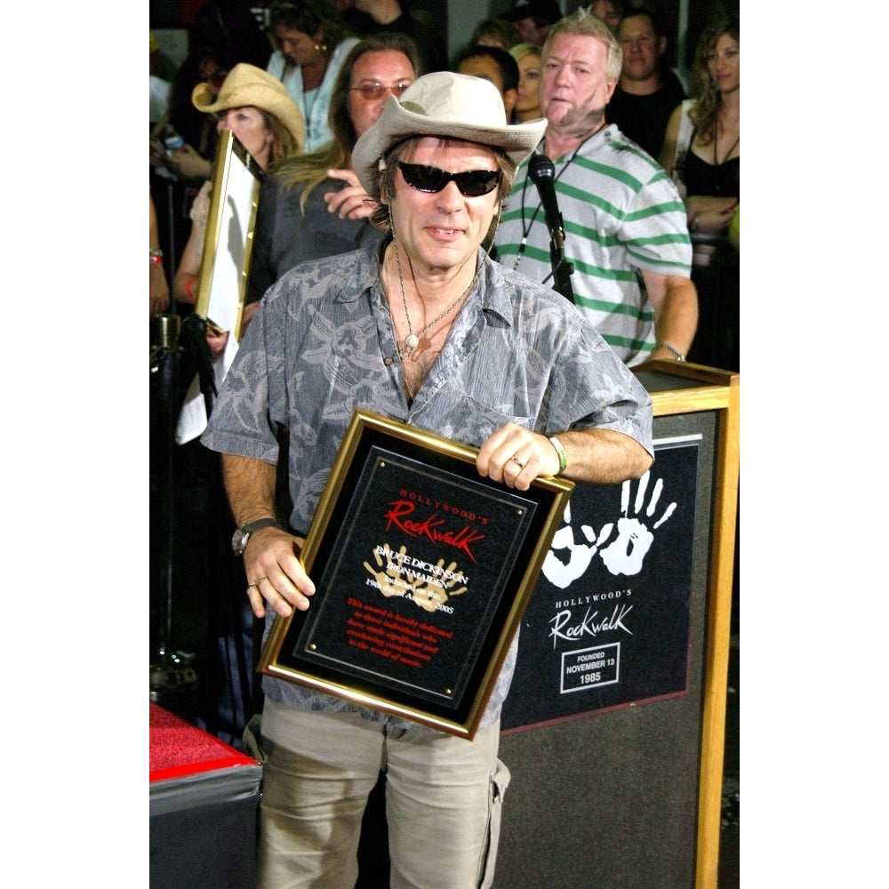 Bruce Dickinson At The Induction Ceremony For Hollywood Rockwalk Induction Of Iron Maiden The Guitar Center Hollywood Image 2